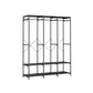 3-Column Clothes Rack Ebony Black FredCo