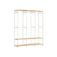 3-Column Clothes Rack Natural Beige FredCo