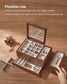 3-Layer Wooden Jewelry Storage Coffee Brown FredCo