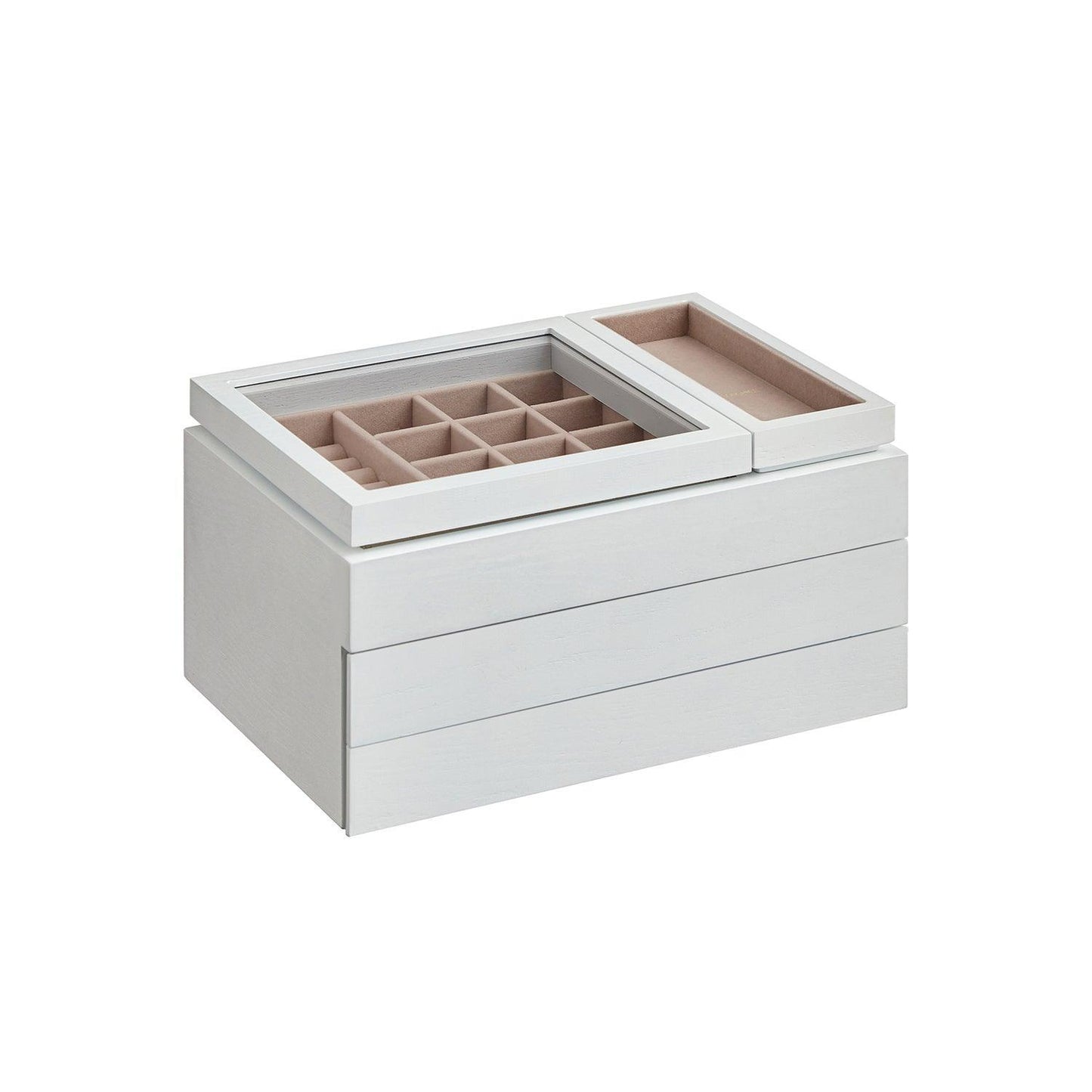 3-Layer Wooden Jewelry Storage Snow White FredCo