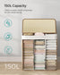 3-Section Laundry Hamper with Lid FredCo