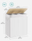 3-Section Laundry Hamper with Lid and Handles 150L FredCo