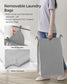 3-Section Laundry Sorter Gray FredCo