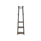 3 Shelves Coat Rack Rustic Brown FredCo