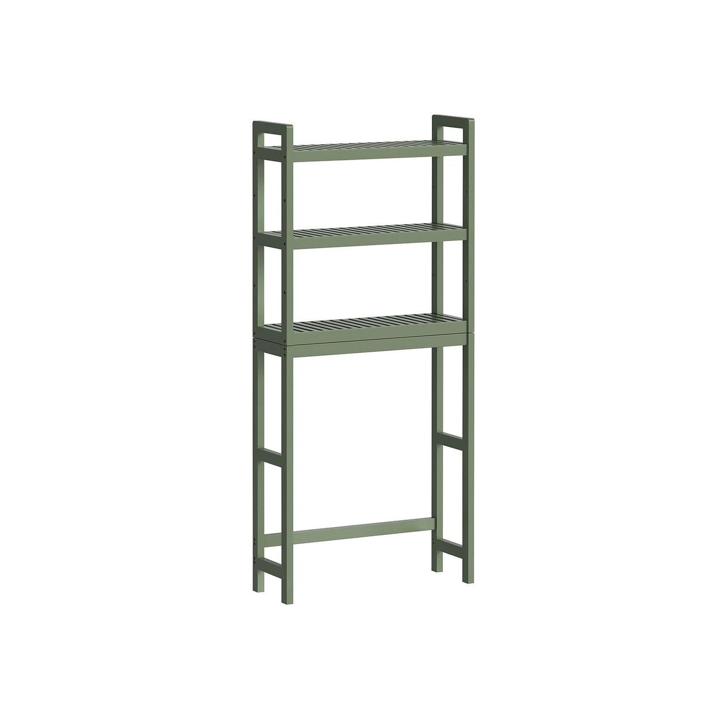 3-Tier Bamboo Bathroom Organizer Green FredCo