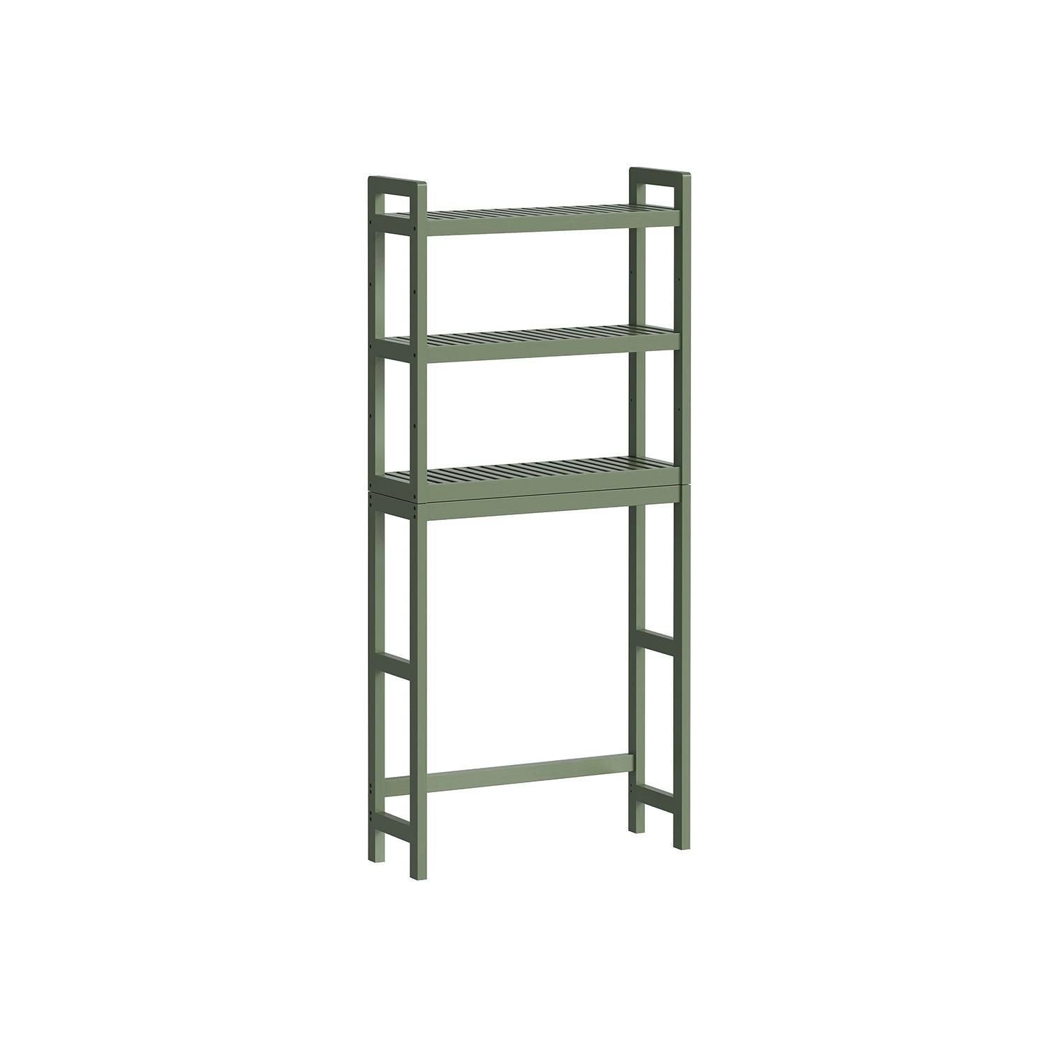 3-Tier Bamboo Bathroom Organizer Green FredCo