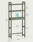 3-Tier Bamboo Bathroom Organizer Green FredCo