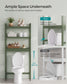 3-Tier Bamboo Bathroom Organizer Green FredCo
