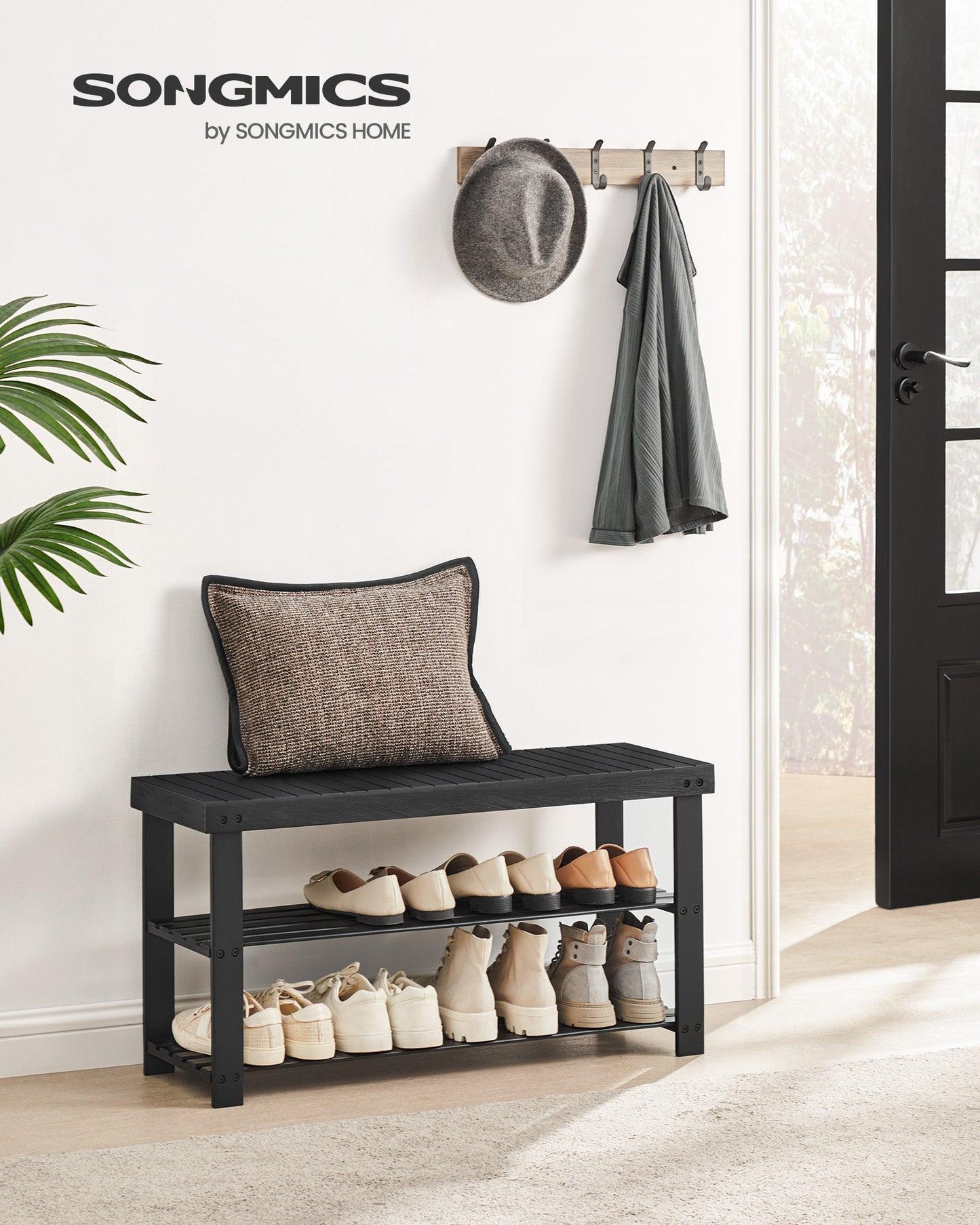 3-Tier Bamboo Shoe Storage Organizer FredCo