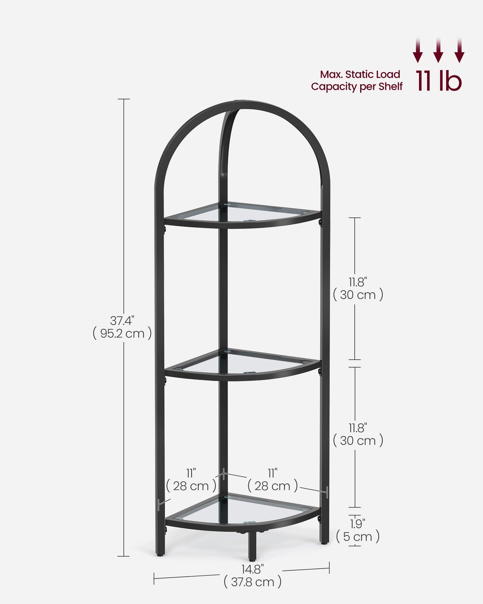 3-Tier Corner Shelf Stand FredCo