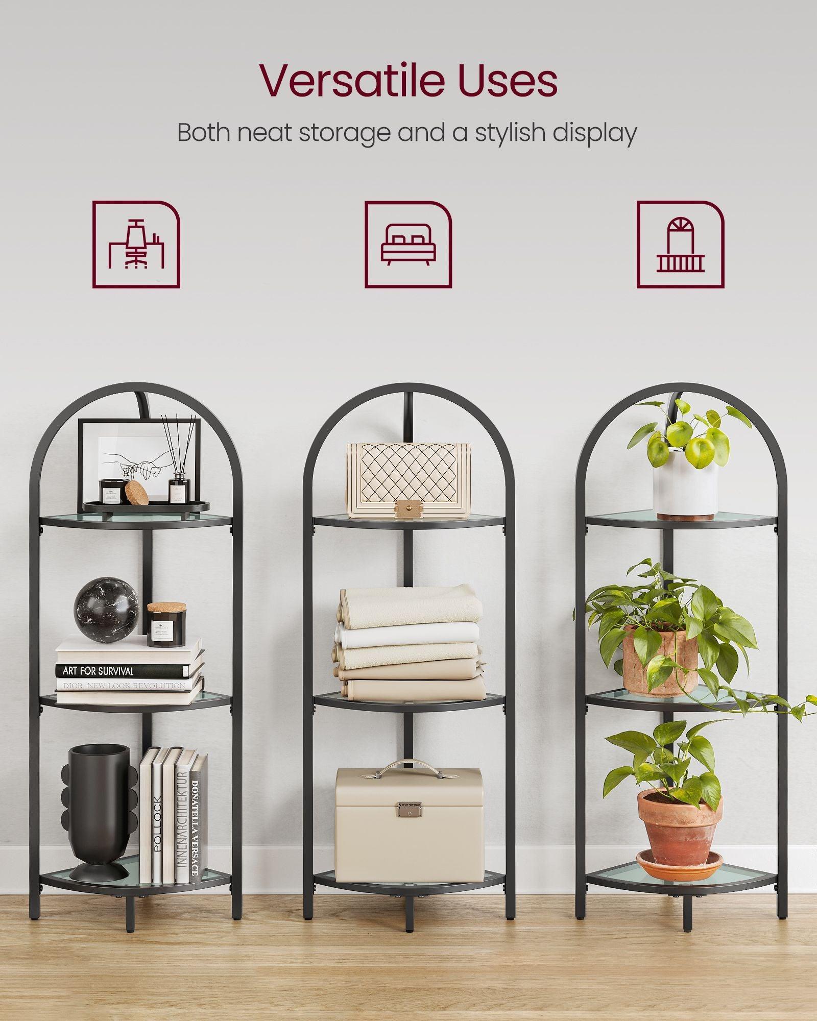 3-Tier Corner Shelf Stand FredCo