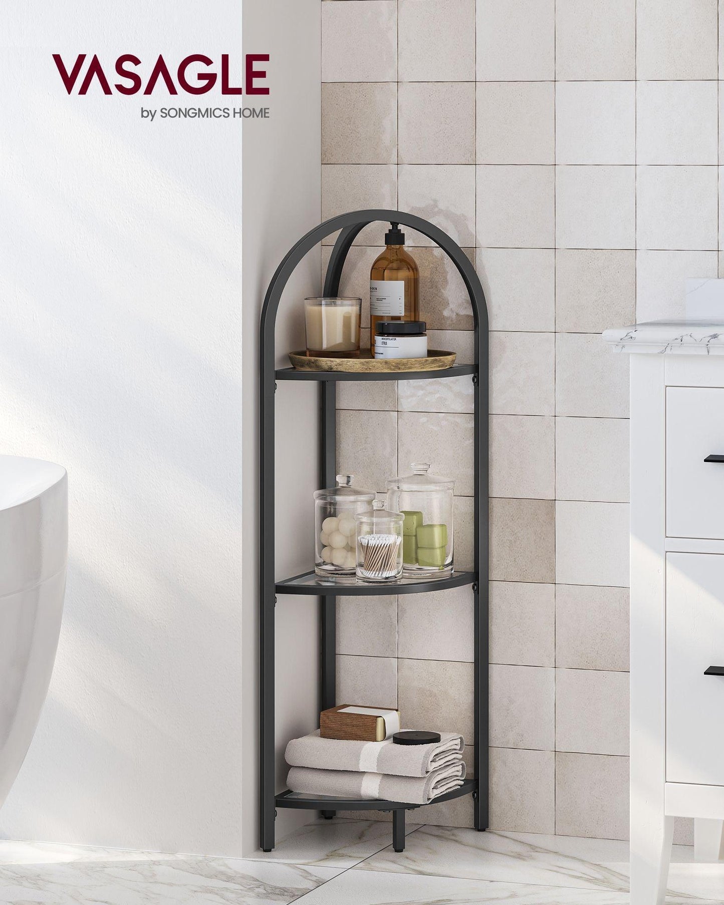 3-Tier Corner Shelf Stand FredCo