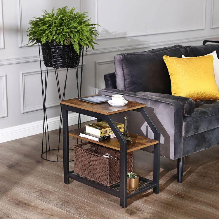 3-Tier Industrial Side Table FredCo