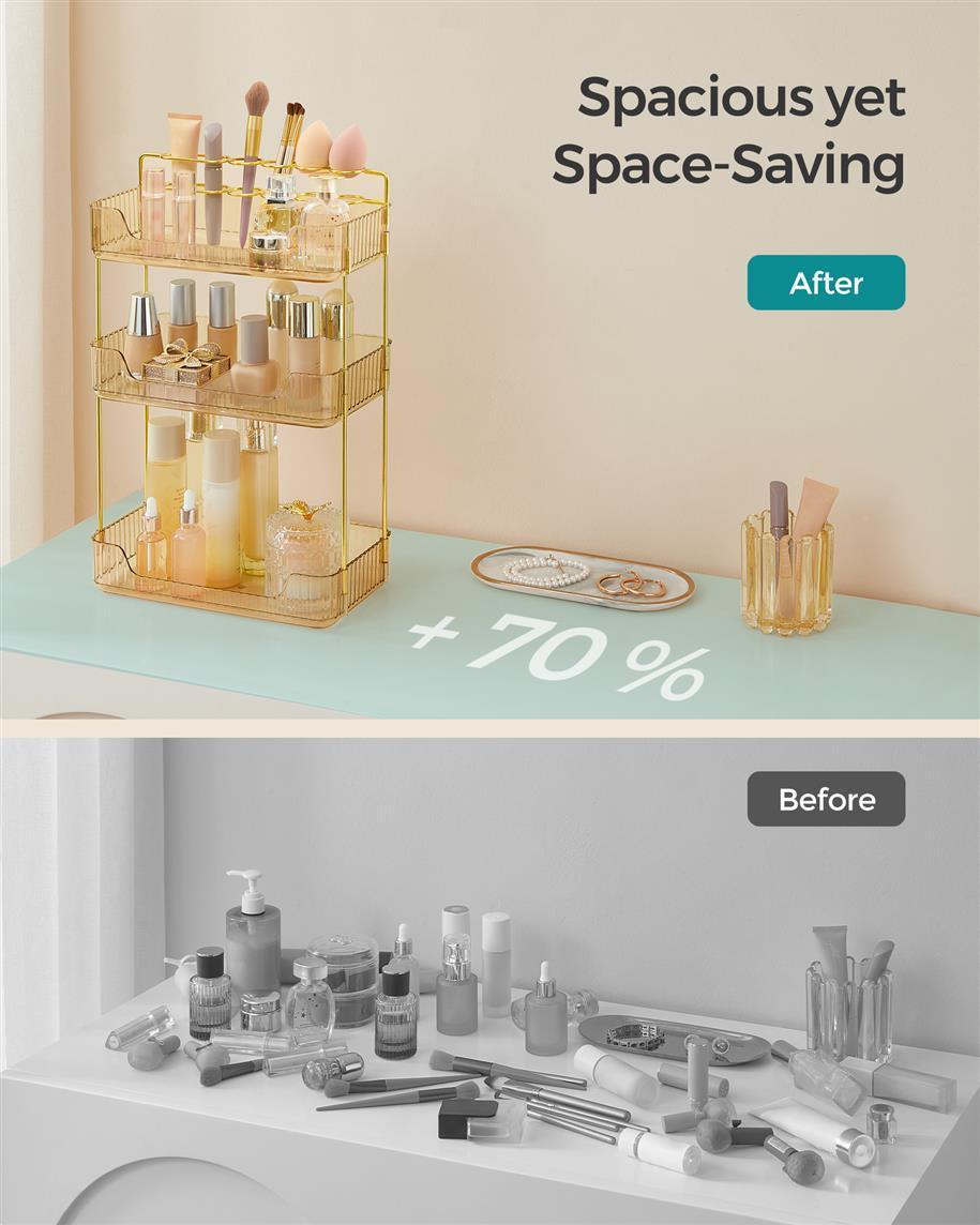 3-Tier Makeup Organizer FredCo