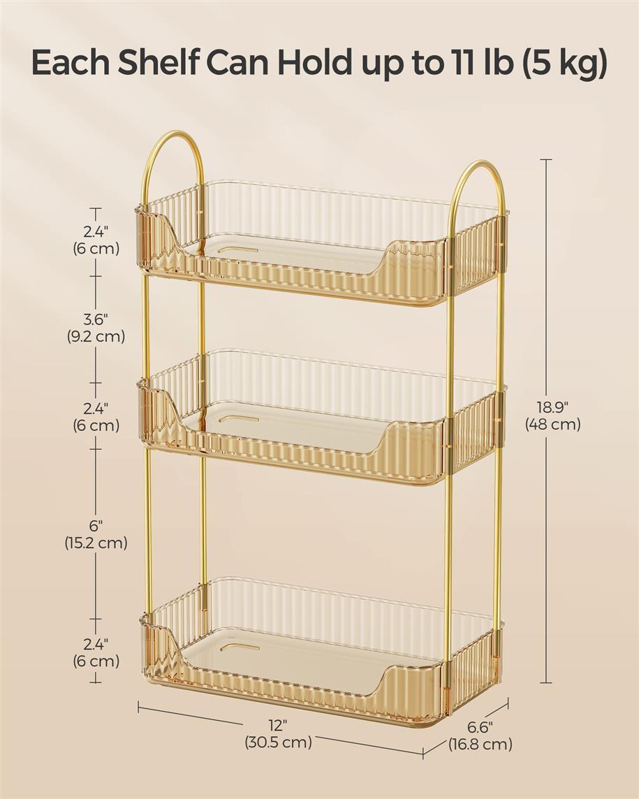 3-Tier Makeup Organizer FredCo