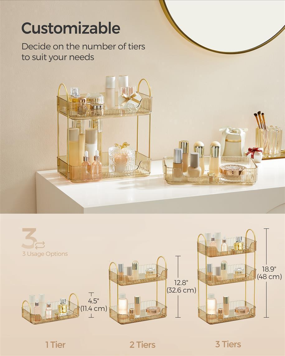 3-Tier Makeup Organizer FredCo