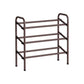 3-Tier Metal Shoe Rack Bronze FredCo