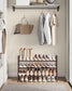 3-Tier Metal Shoe Rack Bronze FredCo