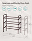 3-Tier Metal Shoe Rack Bronze FredCo