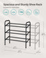 3-Tier Metal Shoe Rack Ink Black FredCo
