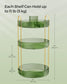 3-Tier Rotating Makeup Organizer Pale Green FredCo