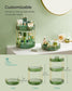 3-Tier Rotating Makeup Organizer Pale Green FredCo