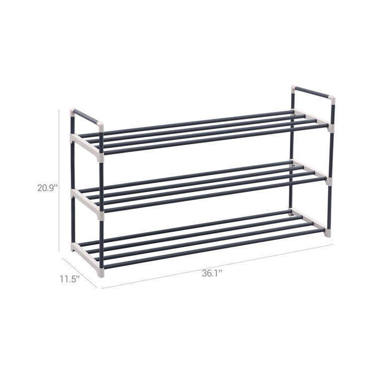 3 Tier Shoe Rack 36 inch FredCo