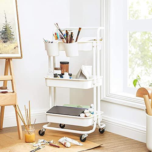 3-Tier Storage Trolley White FredCo