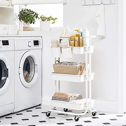 3-Tier Storage Trolley White FredCo