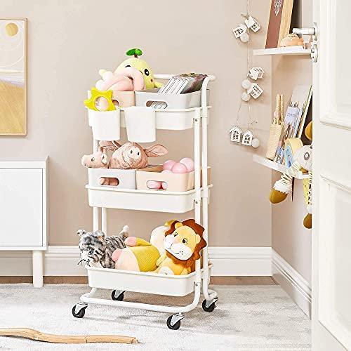 3-Tier Storage Trolley White FredCo