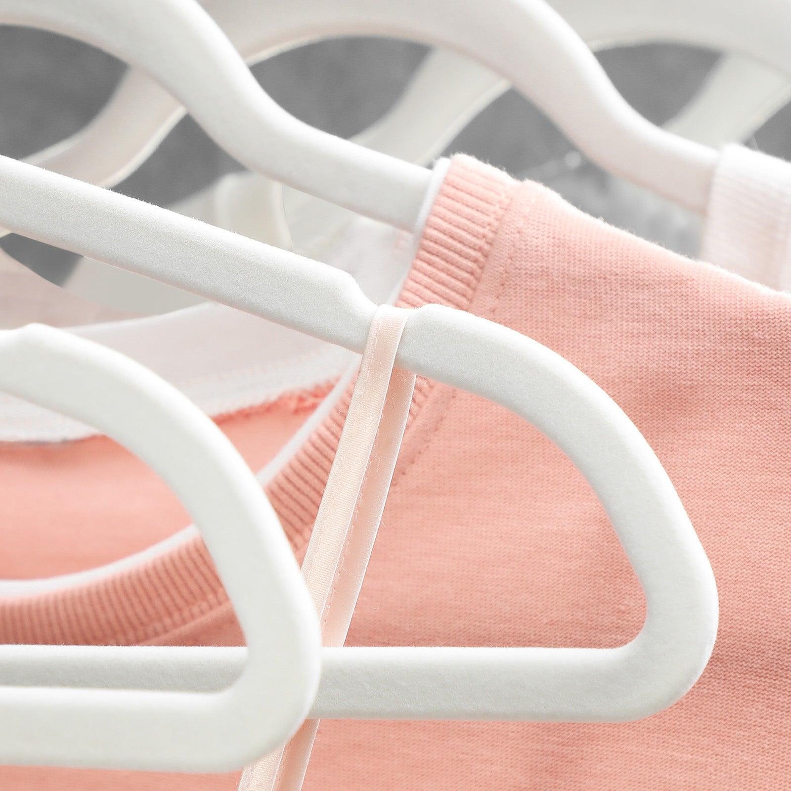 30 Pack Non-Slip Velvet Hangers with Swivel Hooks FredCo