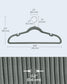 30-Pack Velvet Clothes Hangers Gray FredCo