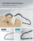 30-Pack Velvet Clothes Hangers Gray FredCo