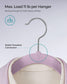 30-Pack Velvet Clothes Hangers Light Purple FredCo
