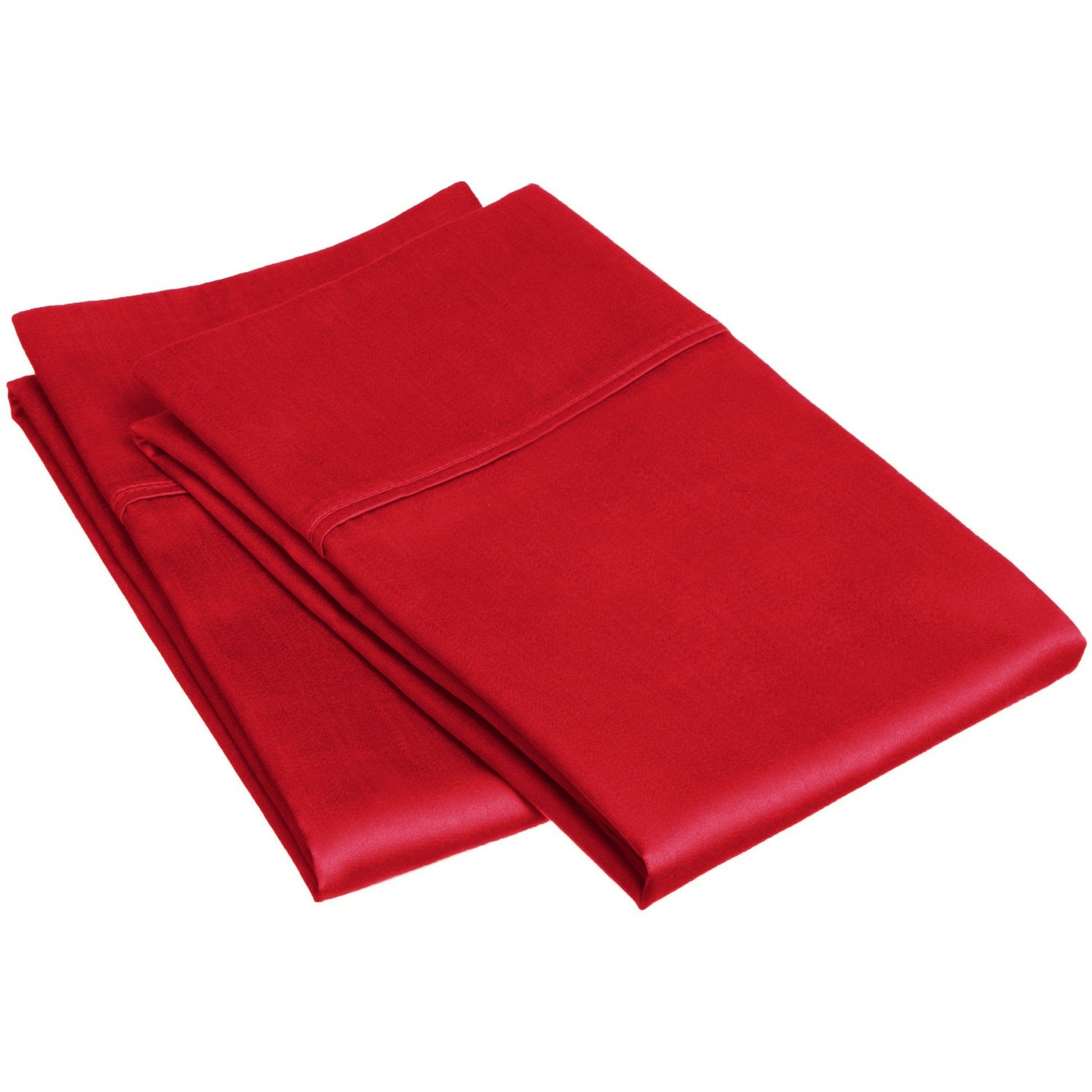 300-Thread Count 100% Egyptian Cotton Lightweight Solid Pillowcase Set FredCo