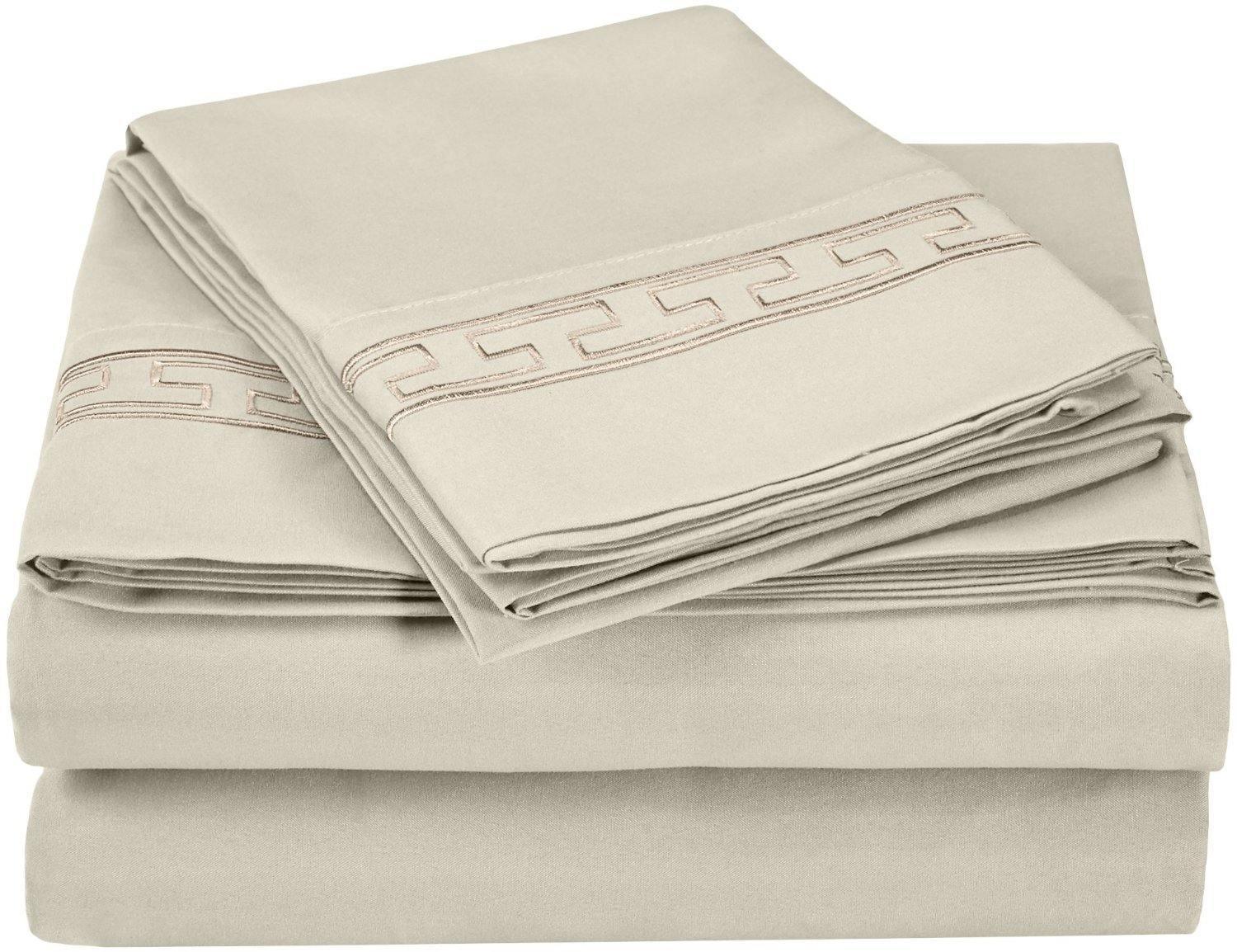 3000 Series Wrinkle Resistant Elegant Embroidered Sheet Set FredCo