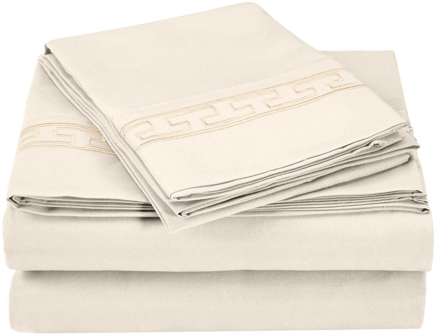 3000 Series Wrinkle Resistant Elegant Embroidered Sheet Set FredCo