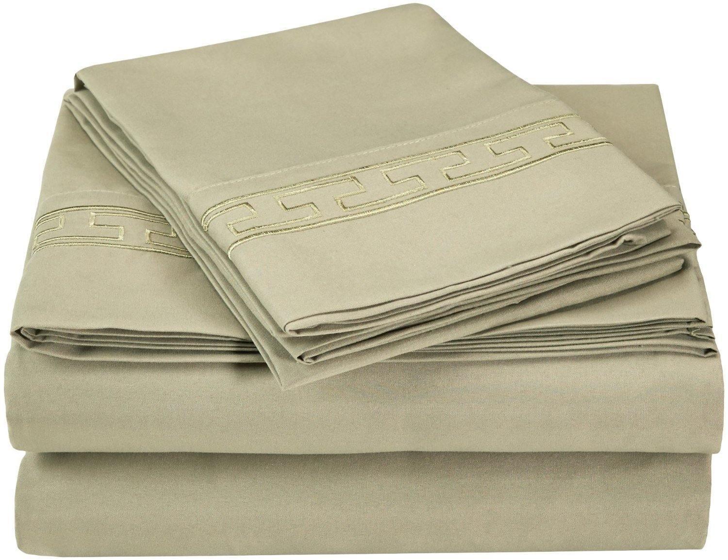 3000 Series Wrinkle Resistant Elegant Embroidered Sheet Set FredCo