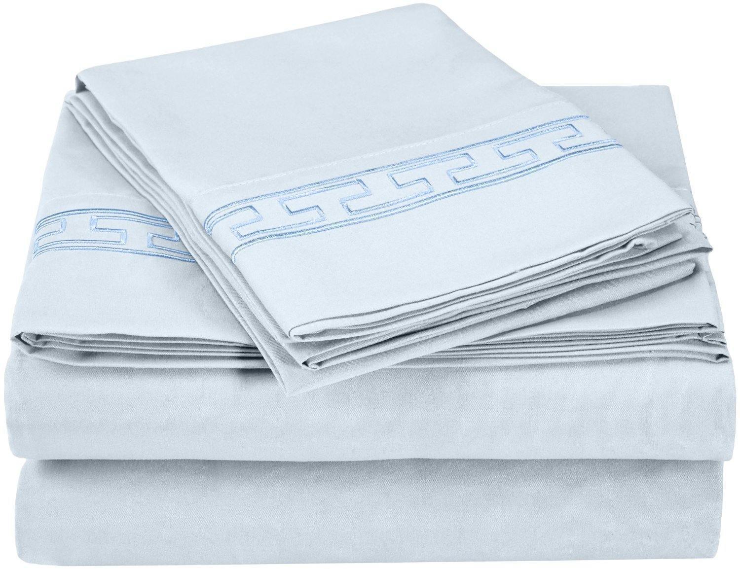 3000 Series Wrinkle Resistant Elegant Embroidered Sheet Set FredCo