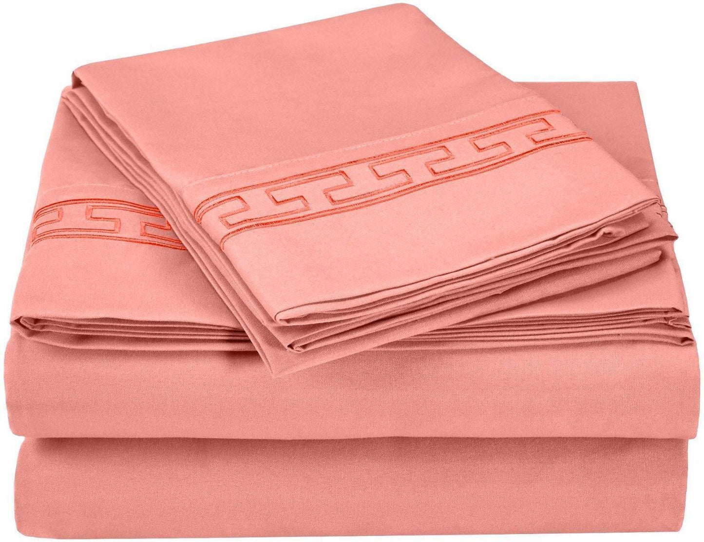 3000 Series Wrinkle Resistant Elegant Embroidered Sheet Set FredCo