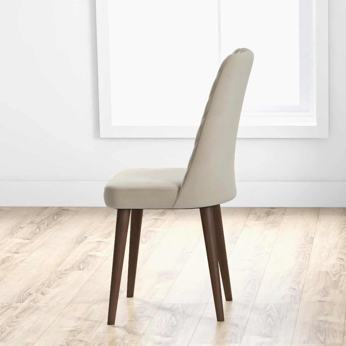 Premium Katie Mid-Century Modern Velvet Dining Chair Set - Elegant Design, Durable Velvet, Solid Wood Frame for Home Kitchen FredCo