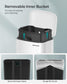 30L Trash Bin White FredCo