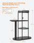 31"L x 17"W x 44"H Modern Cat Tree Classic Black FredCo
