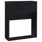 Westpark 3-piece Twin Bedroom Set Bookcase Headboard Black