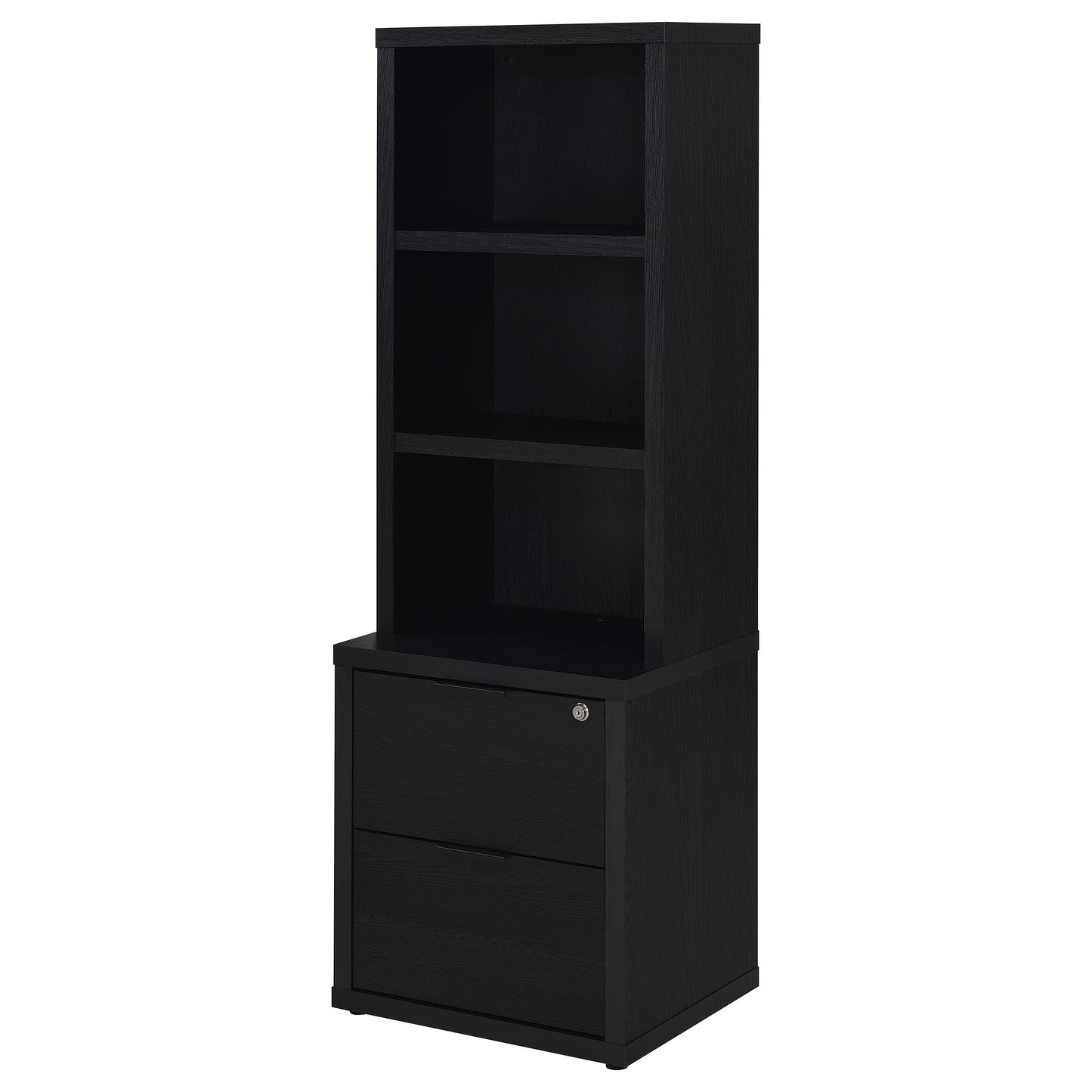 Westpark 3-piece Twin Bedroom Set Bookcase Headboard Black