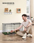 32.5''L x 16''W x 16''H Small Animal Playpen with Top and Base FredCo