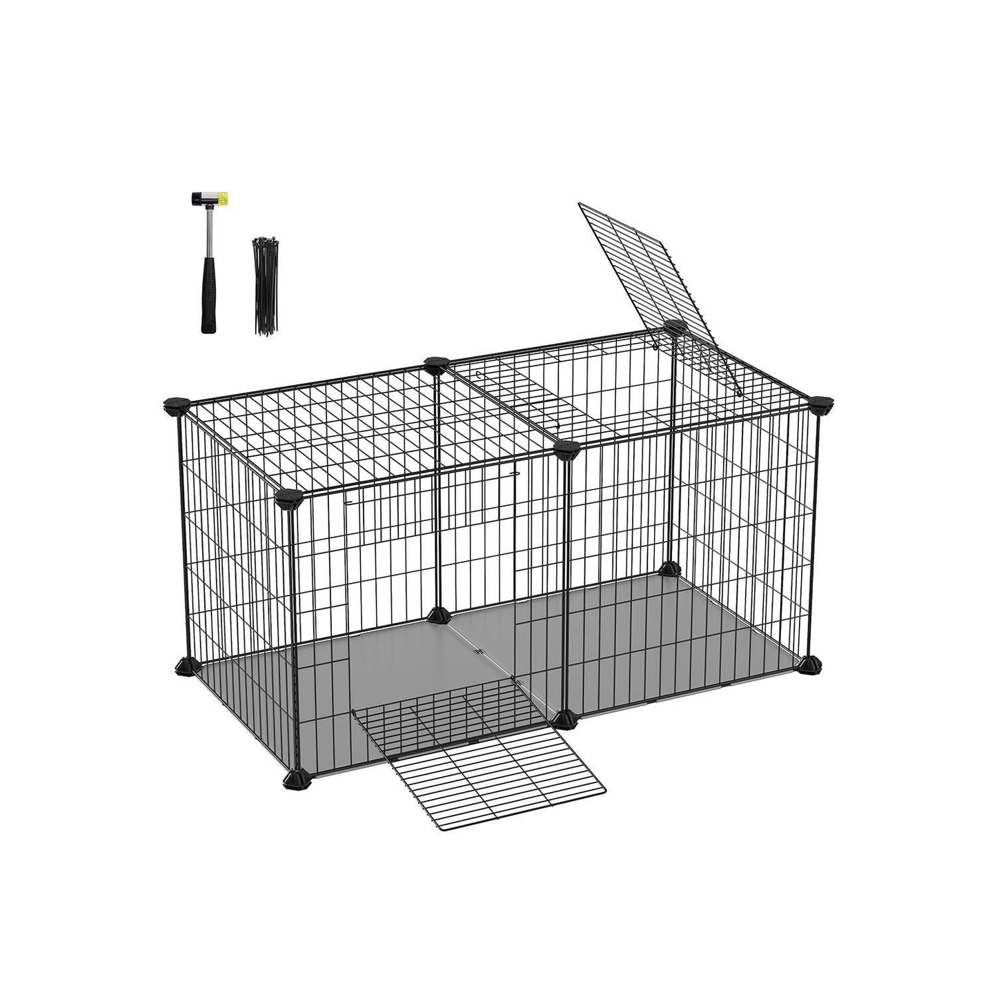 32.5''L x 16''W x 16''H Small Animal Playpen with Top and Base FredCo