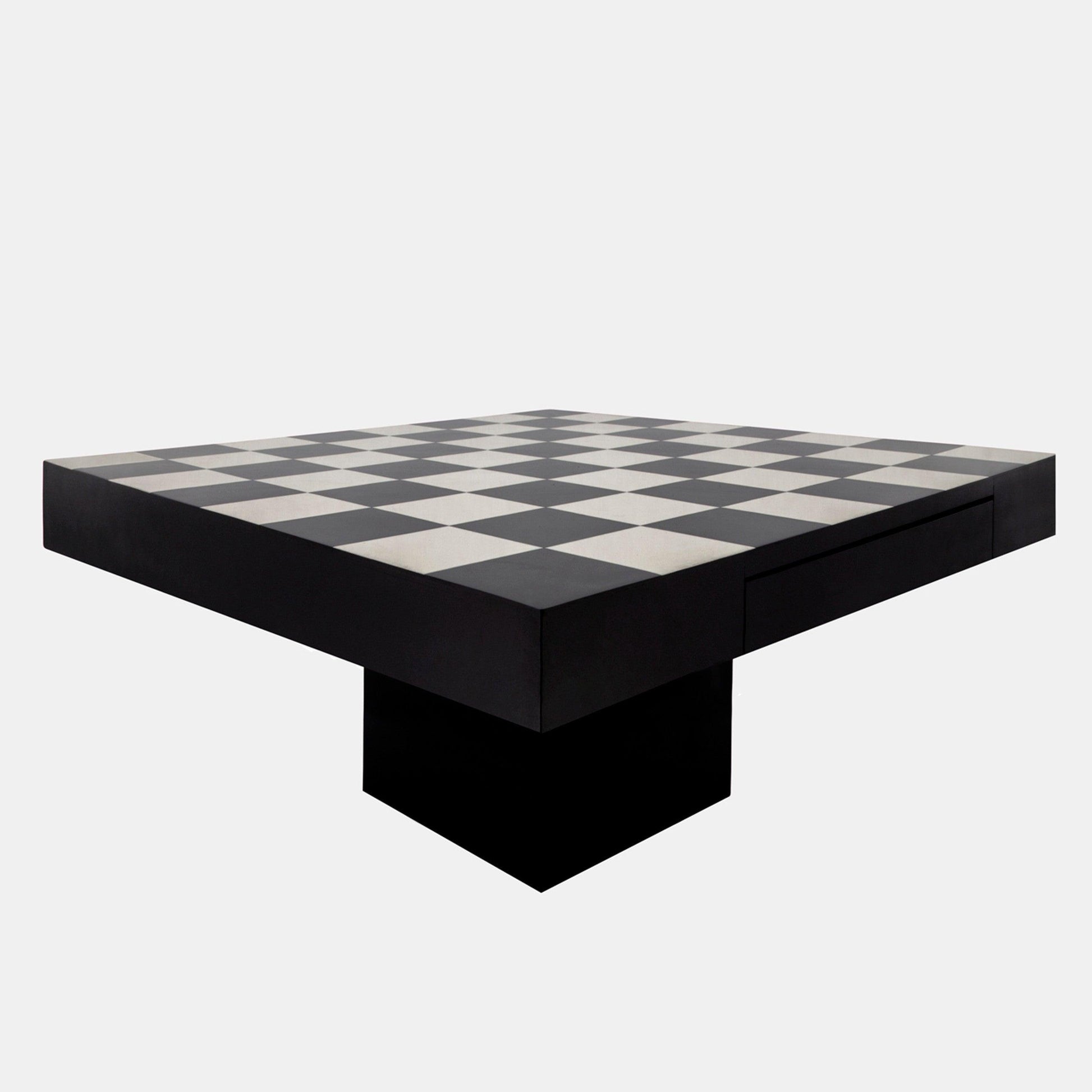 32 x 32 Black/White Chess Board Game Table 15683 Sagebrook Home FredCo