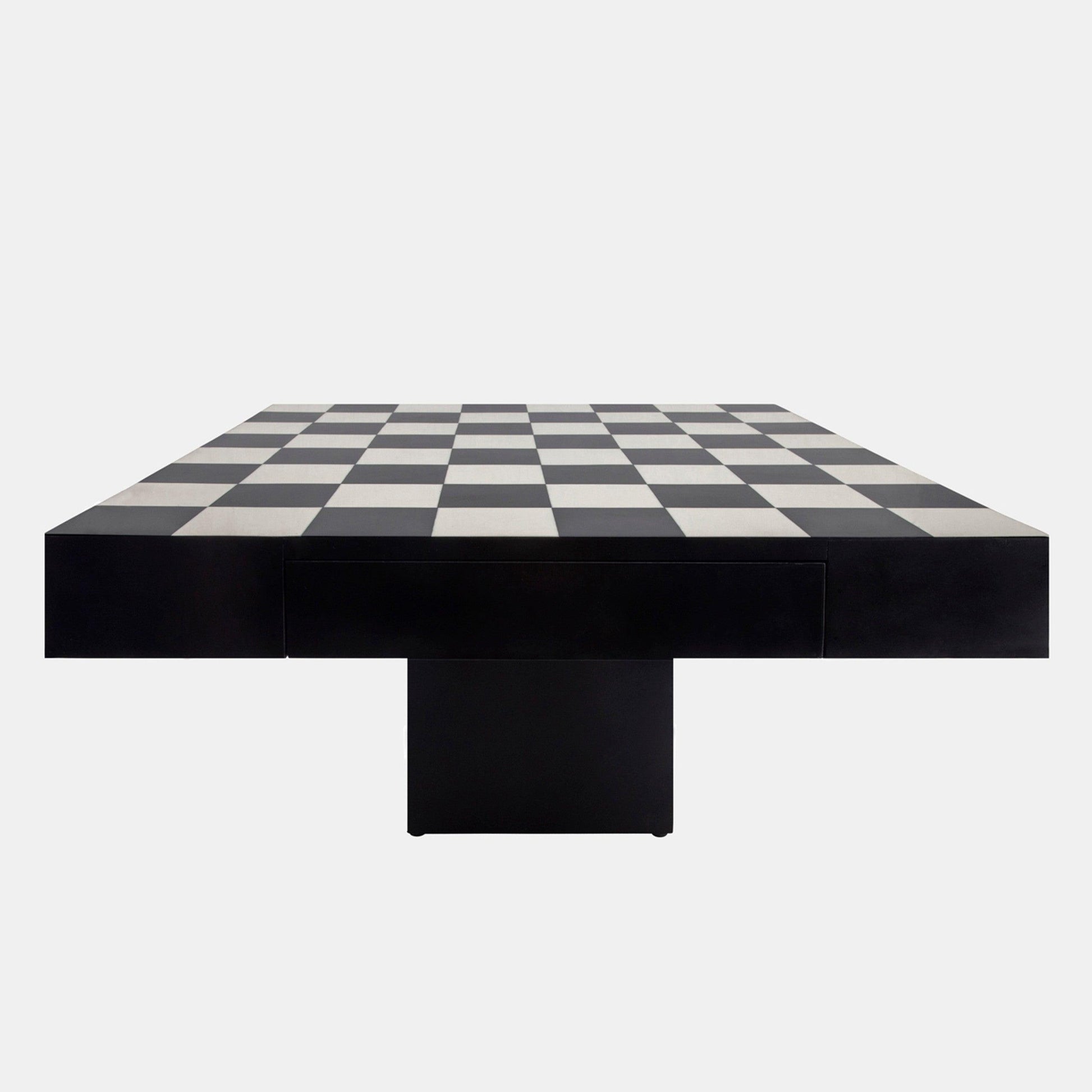 32 x 32 Black/White Chess Board Game Table 15683 Sagebrook Home FredCo