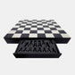 32 x 32 Black/White Chess Board Game Table 15683 Sagebrook Home FredCo